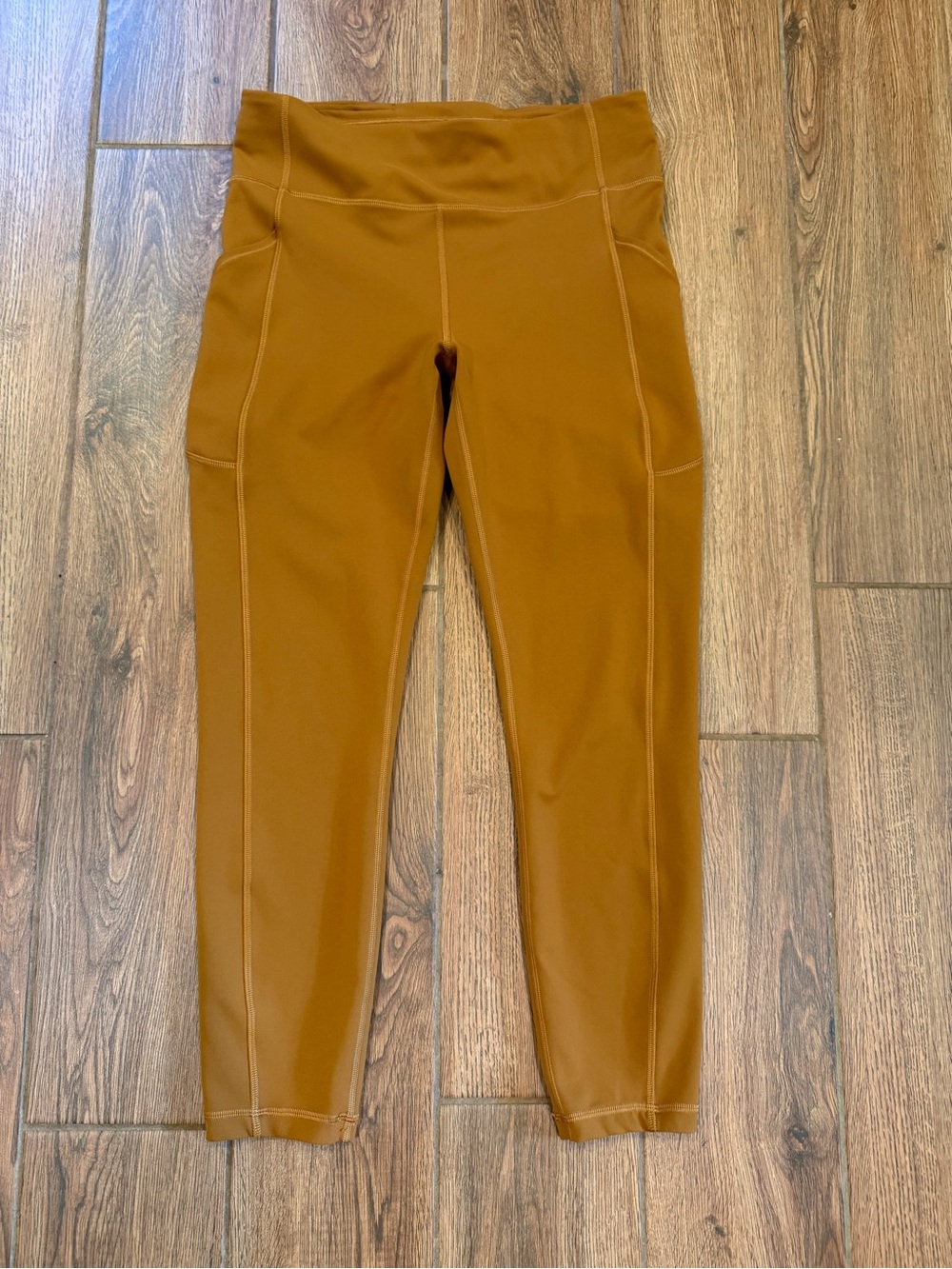 lululemon athletica Mid-Rise Leggings pockets in Warm Rust /womens size 10